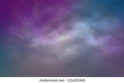 Light Pink, Blue vector cover with astronomical stars. Modern abstract illustration with Big Dipper stars. Best design for your ad, poster, banner.