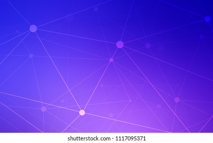 Light Pink, Blue vector cover with spots, lines. Colorful illustration with circles and lines in futuristic style. Pattern can be used for beautiful websites.