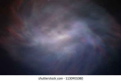 Light Pink, Blue vector cover with astronomical stars. Space stars on blurred abstract background with gradient. Pattern for astrology websites.