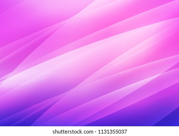 Light Pink, Blue vector cover with long lines. Lines on blurred abstract background with gradient. Best design for your ad, poster, banner.