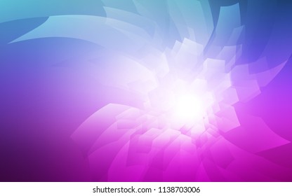 Light Pink, Blue vector cover with set of hexagons. Illustration of colored hexagons on white surface. Beautiful design for your business advert.