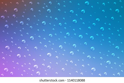 Light Pink, Blue vector cover with spots. Blurred decorative design in abstract style with bubbles. New design for ad, poster, banner of your website.