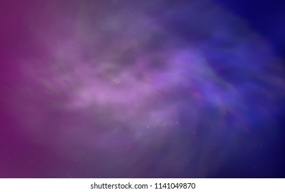 Light Pink, Blue vector cover with astronomical stars. Modern abstract illustration with Big Dipper stars. Pattern for futuristic ad, booklets.