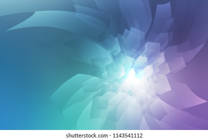 Light Pink, Blue vector cover with set of hexagons. White background with colorful hexagons. Pattern can be used for landing pages.