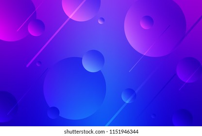 Light Pink, Blue vector cover with spots. Illustration with set of shining colorful abstract circles. Pattern can be used for ads, leaflets.