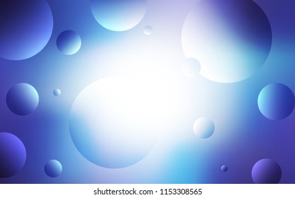 Light Pink, Blue vector cover with spots. Blurred bubbles on abstract background with colorful gradient. New design for ad, poster, banner of your website.