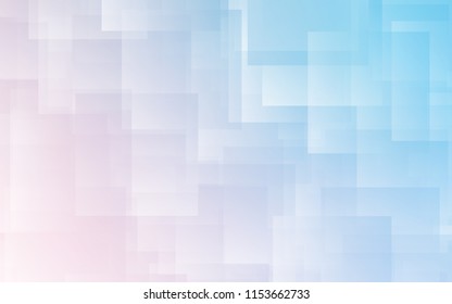 Light Pink, Blue vector cover with stright stripes. Glitter abstract illustration with colored sticks. Best design for your ad, poster, banner.