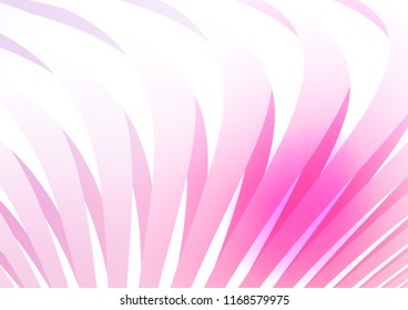 Light Pink, Blue vector cover with long lines. Lines on blurred abstract background with gradient. The pattern can be used for websites.