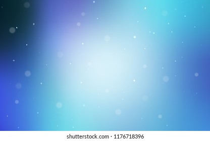 Light Pink, Blue vector cover with spots. Beautiful colored illustration with blurred circles in nature style. Beautiful design for your business advert.