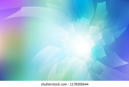 Light Pink, Blue vector cover with set of hexagons. Colorful hexagons on white backdrop. New design for website's poster, banner.