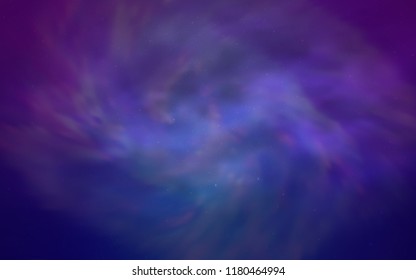 Light Pink, Blue vector cover with astronomical stars. Glitter abstract illustration with colorful cosmic stars. Smart design for your business advert.