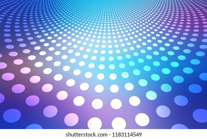 Light Pink, Blue vector cover with spots. Blurred bubbles on abstract background with colorful gradient. New design for ad, poster, banner of your website.