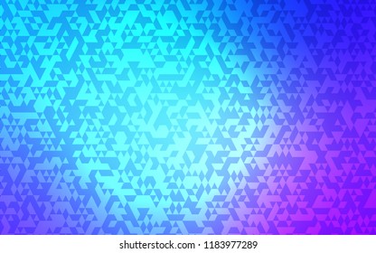 Light Pink, Blue vector cover in polygonal style. Abstract gradient illustration with triangles. Pattern for busines ad, booklets, leaflets
