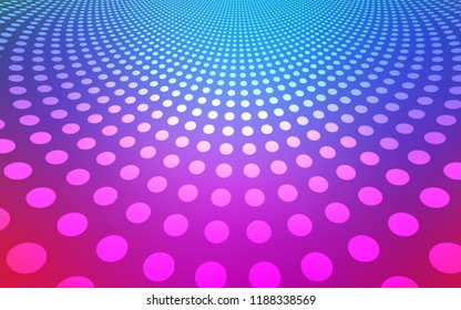 Light Pink, Blue vector cover with spots. Illustration with set of shining colorful abstract circles. Beautiful design for your business advert.