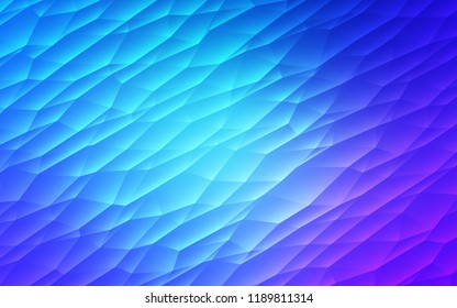 Light Pink, Blue vector cover in polygonal style. Decorative design in abstract style with triangles. Smart design for your business advert.