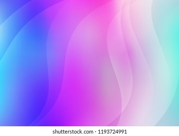 Light Pink, Blue vector cover with long lines. Glitter abstract illustration with colored sticks. Best design for your ad, poster, banner.