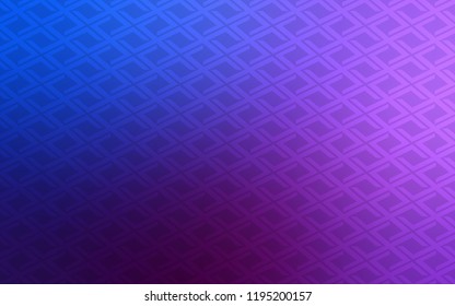 Light Pink, Blue vector cover in polygonal style. Abstract gradient illustration with rectangles. Smart design for your business advert.