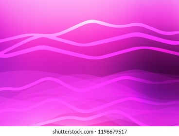 Light Pink, Blue vector cover with long lines. Glitter abstract illustration with colored sticks. Best design for your ad, poster, banner.
