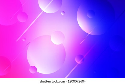 Light Pink, Blue vector cover with spots. Illustration with set of shining colorful abstract circles. Beautiful design for your business advert.