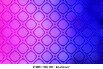 Light Pink, Blue vector cover with small and big stars. Glitter abstract illustration with colored stars. Best design for your ad, poster, banner.