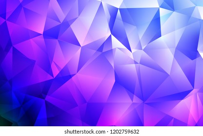 Light Pink, Blue vector cover in polygonal style. Modern abstract illustration with colorful triangles. Modern template for your landing page.