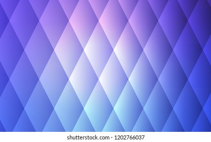 Light Pink, Blue vector cover in polygonal style. Illustration with set of colorful rectangles. The template can be used as a background.