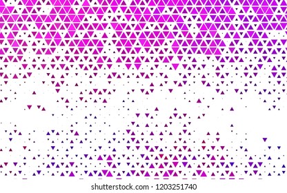 Light Pink, Blue vector cover in polygonal style. Triangles on abstract background with colorful gradient. Smart design for your business advert.