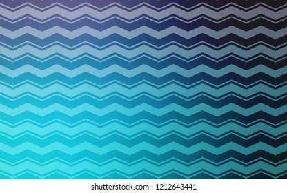 Light Pink, Blue vector cover with stright stripes. Lines on blurred abstract background with gradient. Smart design for your business advert.