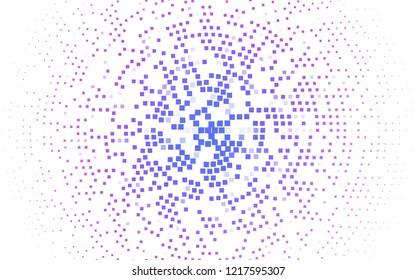 Light Pink, Blue vector cover in polygonal style. Glitter abstract illustration with rectangular shapes. Pattern for commercials.