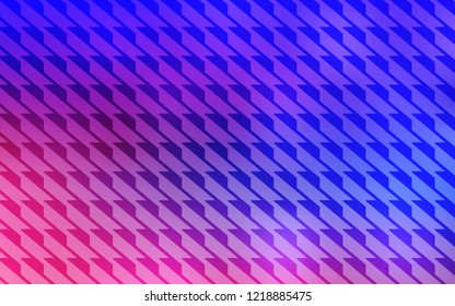 Light Pink, Blue vector cover with stright stripes. Blurred decorative design in simple style with lines. Smart design for your business advert.