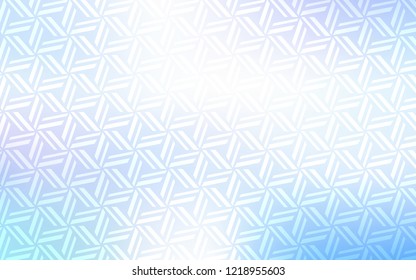 Light Pink, Blue vector cover with polygonal style. Modern abstract illustration with colorful triangles. The template can be used as a background.