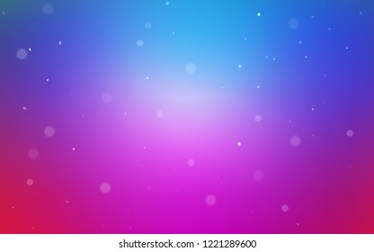 Light Pink, Blue vector cover with spots. Abstract illustration with colored bubbles in nature style. Pattern can be used for beautiful websites.
