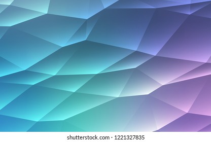 Light Pink, Blue vector cover in polygonal style. Modern abstract illustration with colorful triangles. Pattern for busines ad, booklets, leaflets
