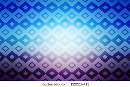 Light Pink, Blue vector cover in polygonal style. Glitter abstract illustration with rectangular shapes. Best design for your ad, poster, banner.