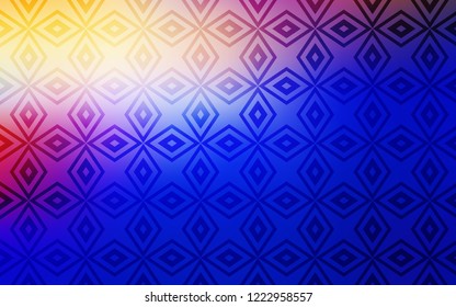 Light Pink, Blue vector cover in polygonal style. Modern abstract illustration with colorful rectangles. Pattern can be used for websites.