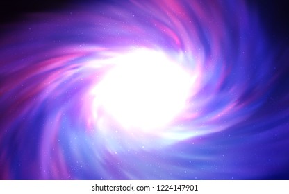 Light Pink, Blue vector cover with astronomical stars. Shining colored illustration with bright astronomical stars. Best design for your ad, poster, banner.