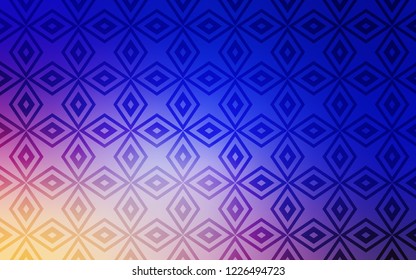 Light Pink, Blue vector cover in polygonal style. Abstract gradient illustration with rectangles. Pattern for busines ad, booklets, leaflets