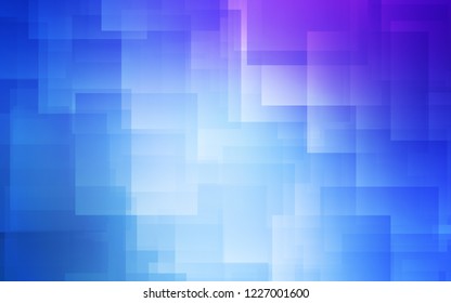 Light Pink, Blue vector cover with stright stripes. Glitter abstract illustration with colored sticks. Best design for your ad, poster, banner.