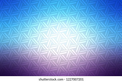 Light Pink, Blue vector cover with polygonal style. Glitter abstract illustration with triangular shapes. Pattern can be used for websites.