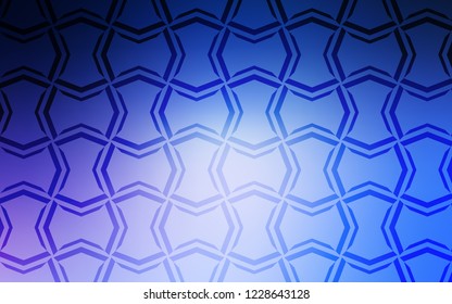Light Pink, Blue vector cover with stright stripes. Modern geometrical abstract illustration with Lines. Template for your beautiful backgrounds.
