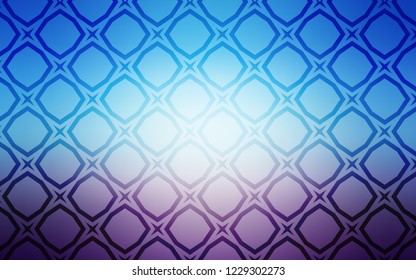 Light Pink, Blue vector cover with small and big stars. Stars on blurred abstract background with gradient. Pattern for wrapping gifts.