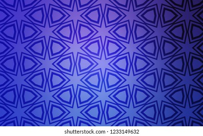 Light Pink, Blue vector cover with small and big stars. Blurred decorative design in simple style with stars. Template for sell phone backgrounds.