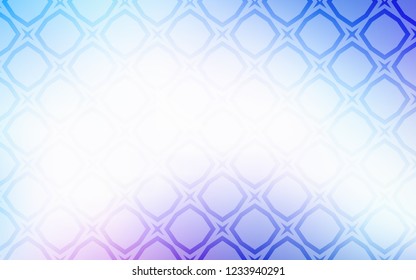 Light Pink, Blue vector cover with small and big stars. Blurred decorative design in simple style with stars. Smart design for your business advert.