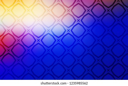 Light Pink, Blue vector cover with small and big stars. Blurred decorative design in simple style with stars. Pattern for wrapping gifts.