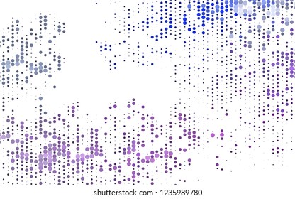Light Pink, Blue vector cover with spots. Abstract illustration with colored bubbles in nature style. Pattern of water, rain drops.