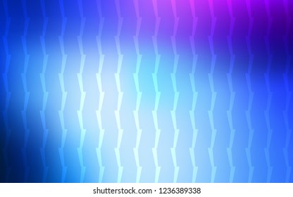 Light Pink, Blue vector cover with stright stripes. Shining colored illustration with sharp stripes. Pattern for ads, posters, banners.