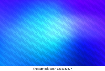 Light Pink, Blue vector cover with stright stripes. Glitter abstract illustration with colorful sticks. Template for your beautiful backgrounds.