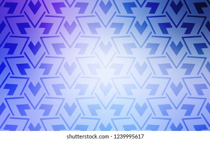 Light Pink, Blue vector cover with polygonal style. Glitter abstract illustration with triangular shapes. Modern template for landing page.