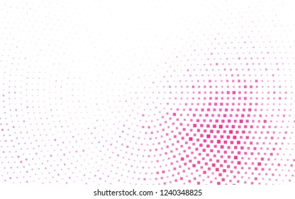 Light Pink, Blue vector cover in polygonal style. Beautiful illustration with rectangles and squares. Pattern for commercials.