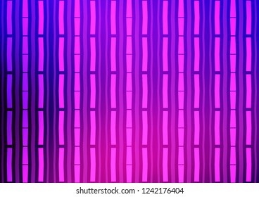 Light Pink, Blue vector cover with long lines. Modern geometrical abstract illustration with staves. Smart design for your business advert.